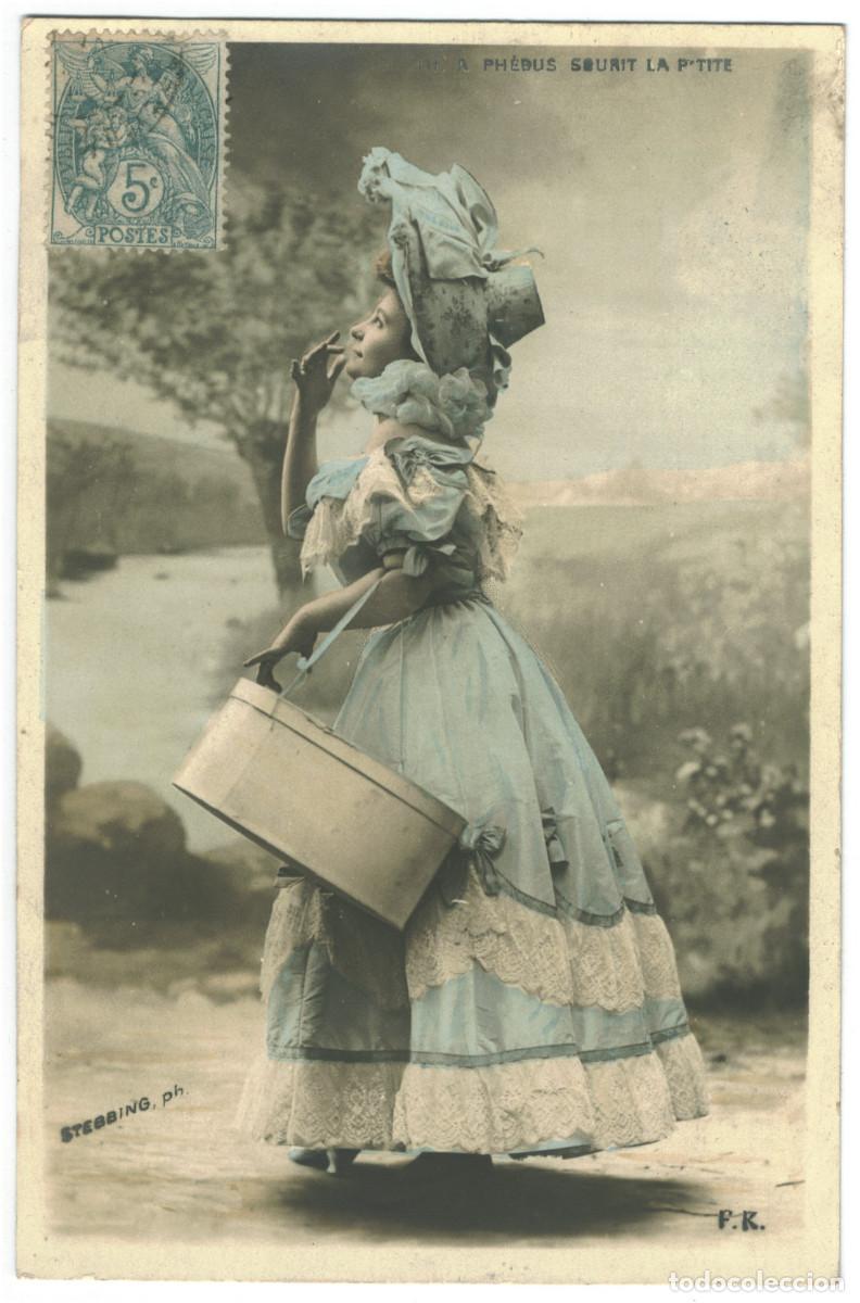 Postales: Actriz Sin identificar_FK &Eacute;diteurs d'Art (Paris). III. A Ph&eacute;bus sourit la petite. Stebbing