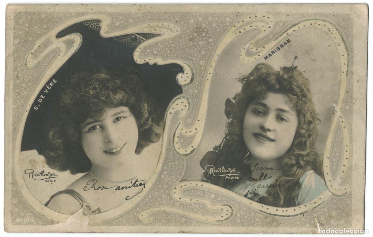 Postales: Actriz Belle &Eacute;poque V&Egrave;RE, Elise de & MARIGNAN_SIP. 880-9. Photo Reutlinger