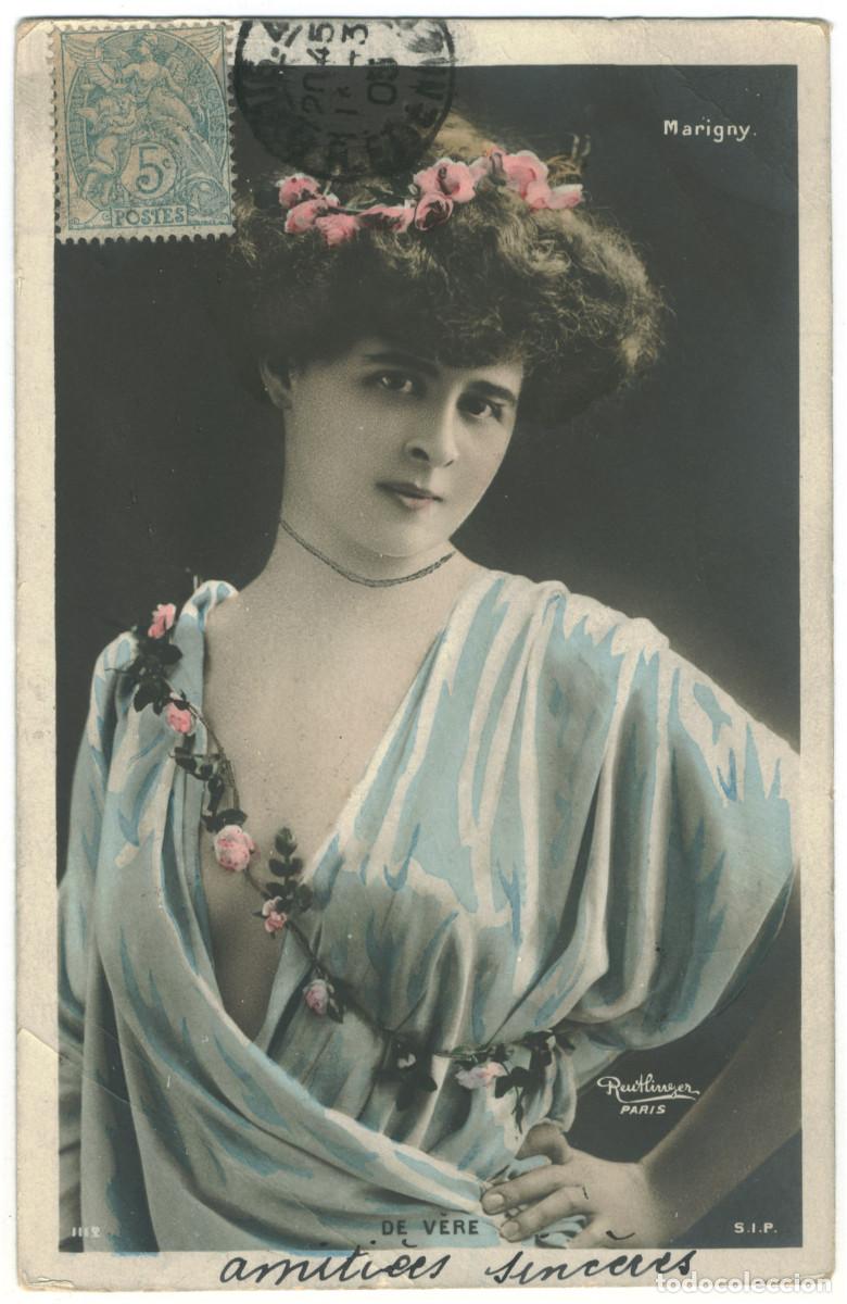 Postales: Actriz Belle &Eacute;poque V&Egrave;RE, Elise de_SIP. 1112. Marigny. Photo Reutlinger