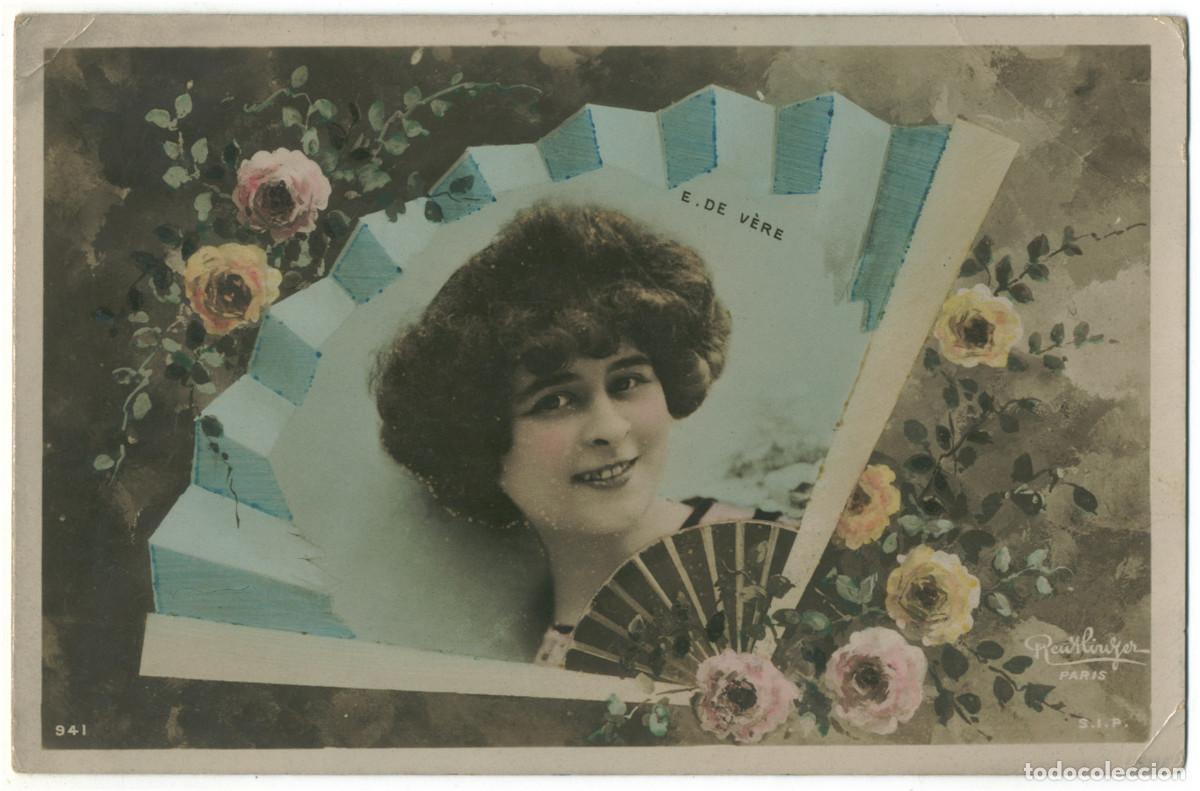 Postales: Serie 2 Postales Actriz Belle &Eacute;poque V&Egrave;RE, Elise de_SIP. 941. Marigny. Photo Reutlinger