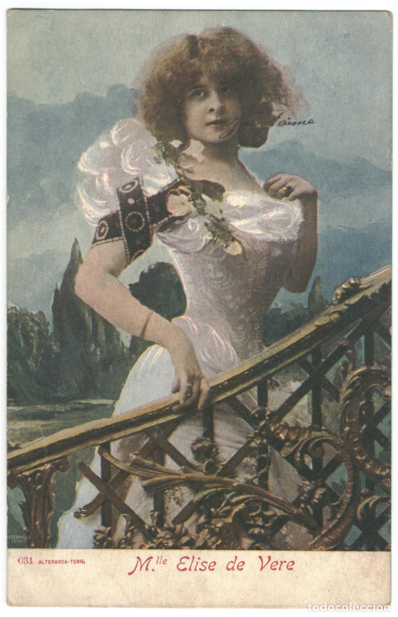 Postales: Actriz Belle &Eacute;poque V&Egrave;RE, Elise de_Alterocca-Terni. 34