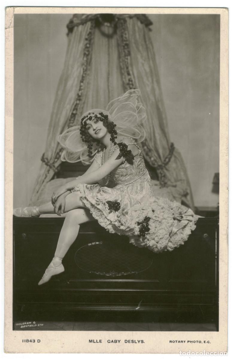 Postales: Actriz francesa DESLYS, Gaby (bailarina)_Rotary. 11843 D. Photo Foulsham & Banfield