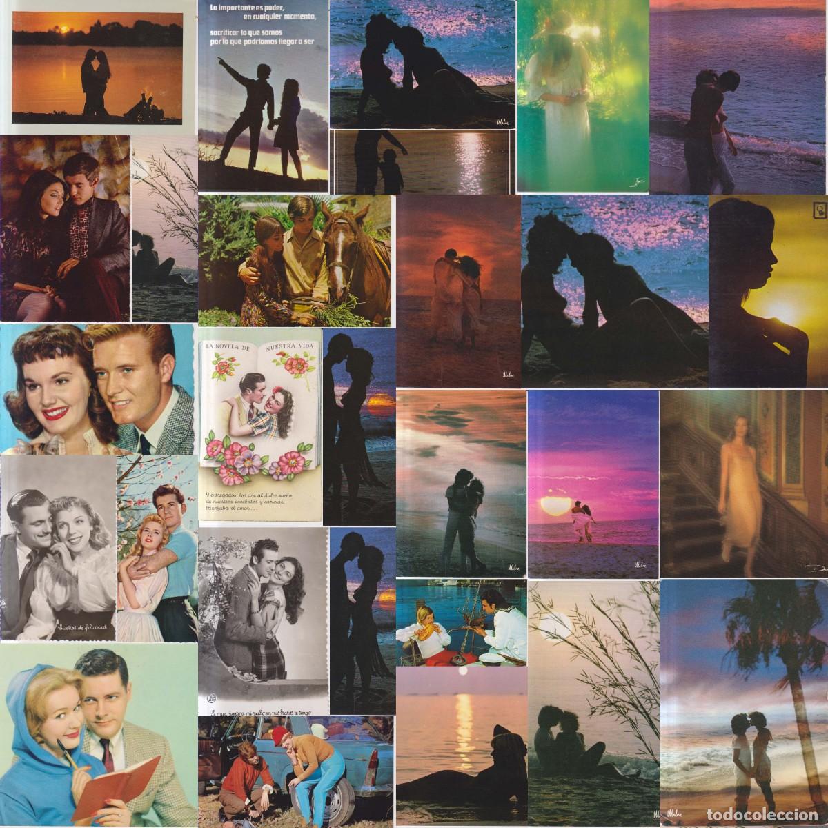 Postales: 25 POSTALES MODERNAS ROMANTICAS, PAREJAS, CREP&Uacute;SCULO