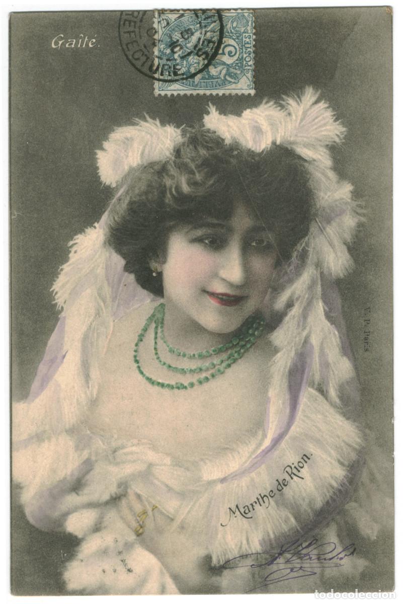 Postales: Actriz Belle &Eacute;poque RION, Marthe de_Sin datos. Gait&eacute;