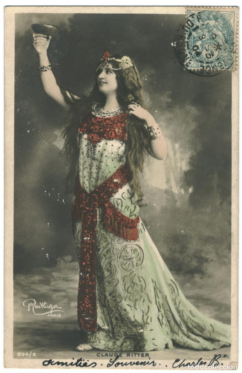 Postales: Actriz belle &eacute;poque RITTER, Claude_SIP. 894-2. Photo Reutlinger