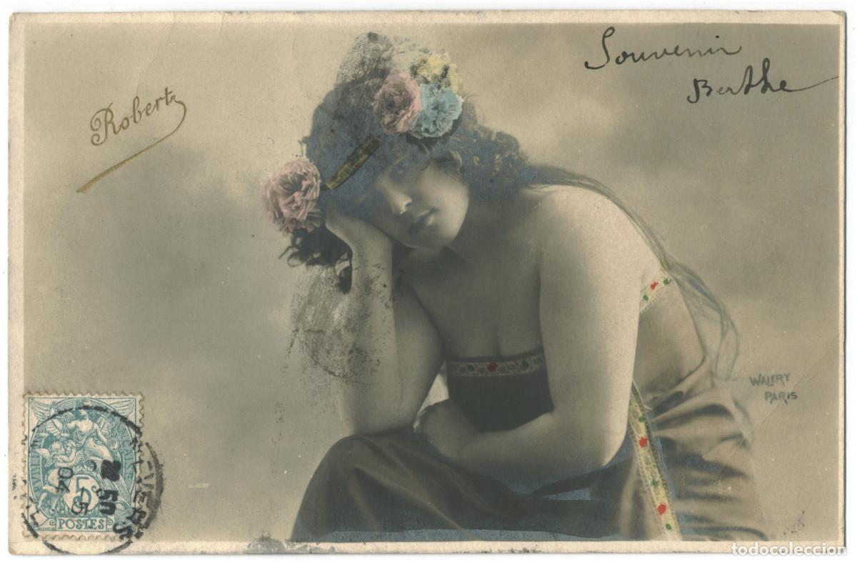 Postales: Actriz belle &eacute;poque ROBERT_Doble &Eacute;toile. 619-30. Photo Wal&eacute;ry