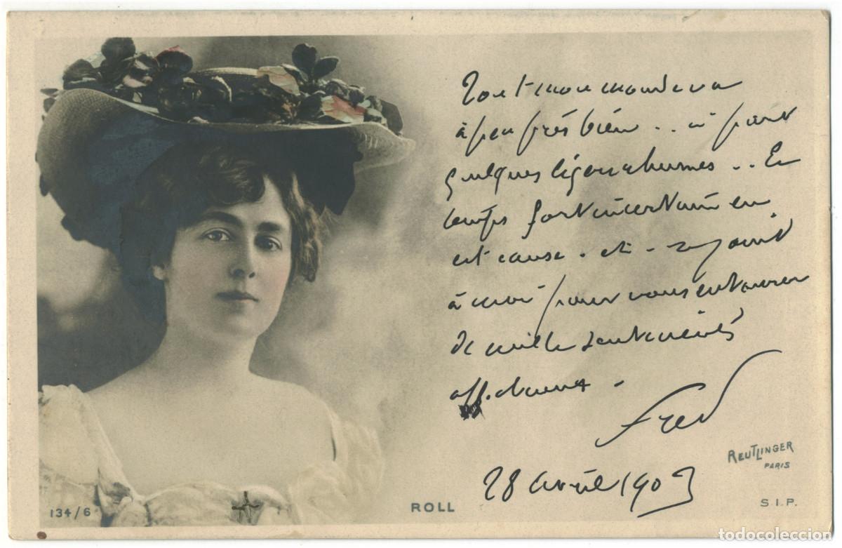 Postales: Actriz Belle &Eacute;poque ROLL_SIP. 134-6. Photo Reutlinger