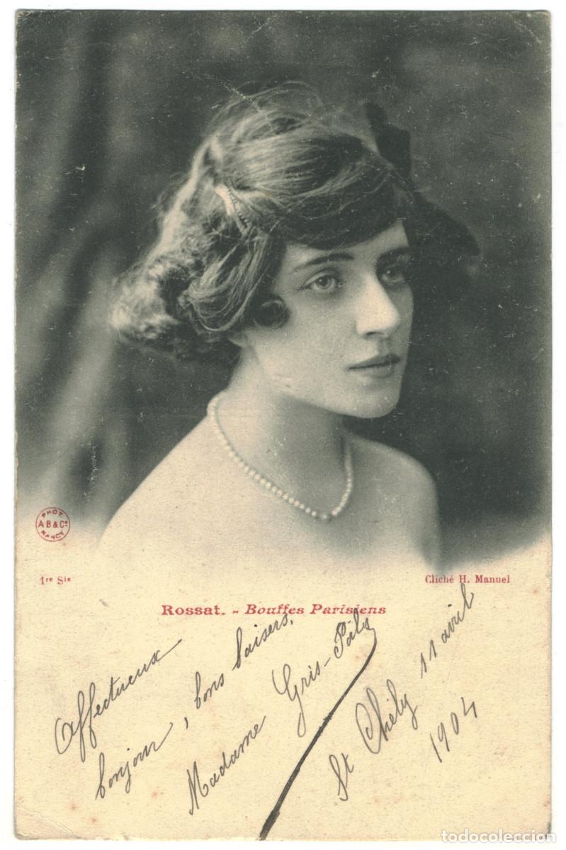 Postales: Actriz Belle &Eacute;poque ROSSAT_AB. 1. Photo H. Manuel