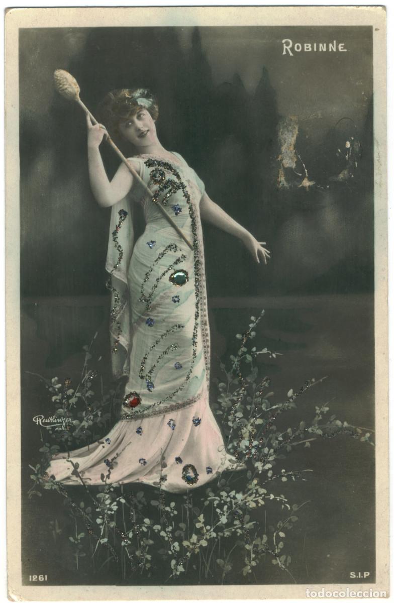 Postales: Actriz Belle &Eacute;poque ROBINNE, Gabrielle_SIP. 1261. Photo Reutlinger