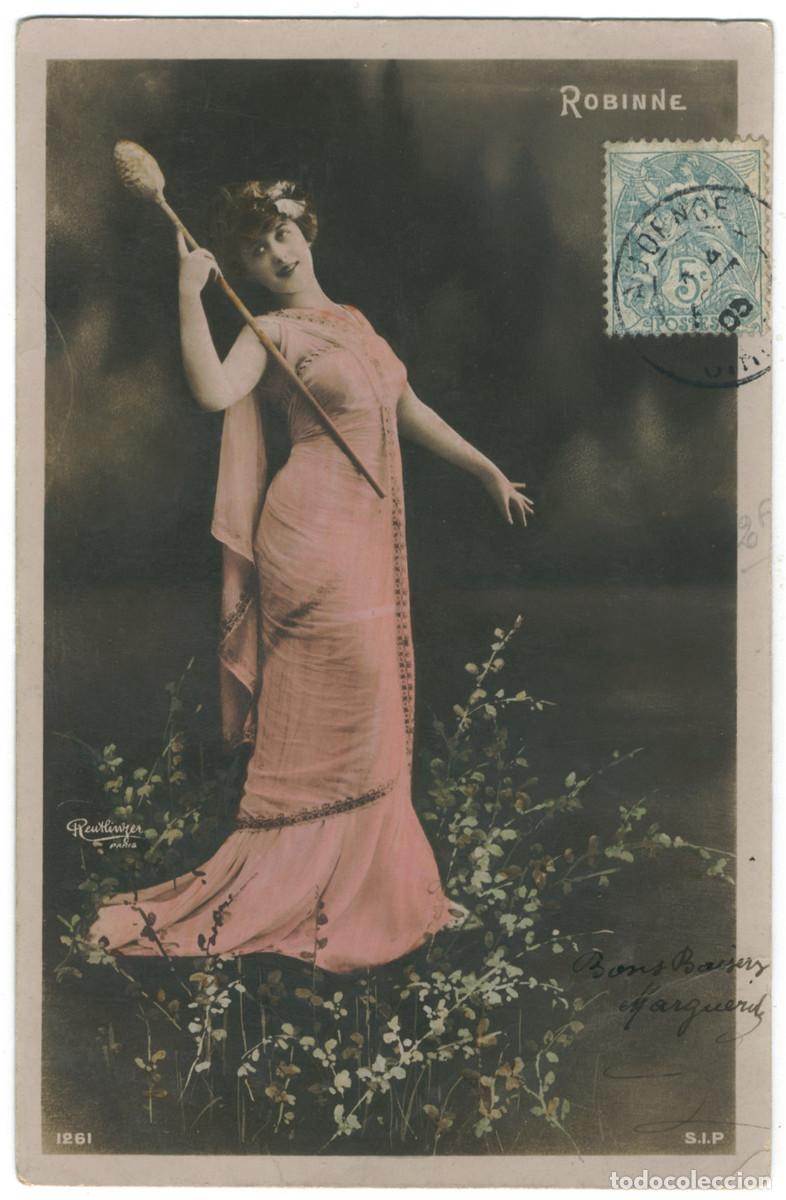 Postales: Actriz Belle &Eacute;poque ROBINNE, Gabrielle_SIP. 1261. Photo Reutlinger