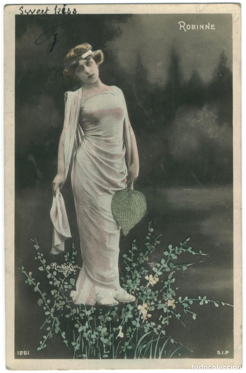 Postales: Actriz Belle &Eacute;poque ROBINNE, Gabrielle_SIP. 1261. Photo Reutlinger