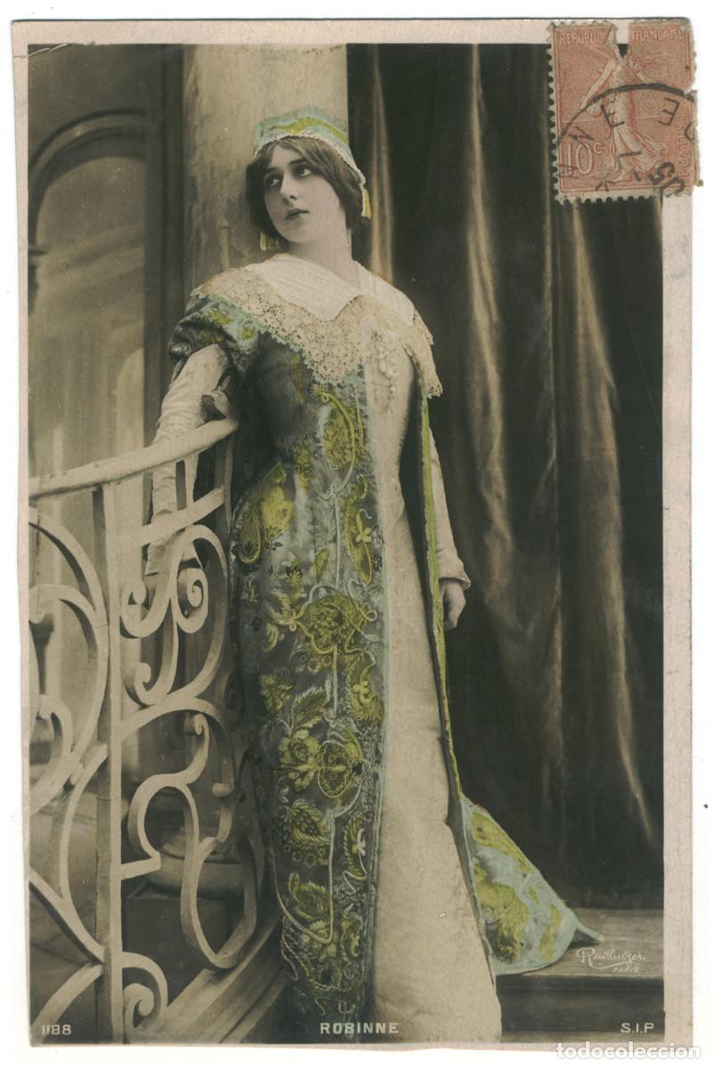 Postales: Actriz Belle &Eacute;poque ROBINNE, Gabrielle_SIP. 1188. Photo Reutlinger