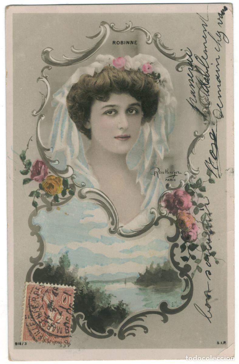 Postales: Serie 2 Postales Actriz Belle &Eacute;poque ROBINNE, Gabrielle_SIP. 918-2, 3. Photo Reutlinger