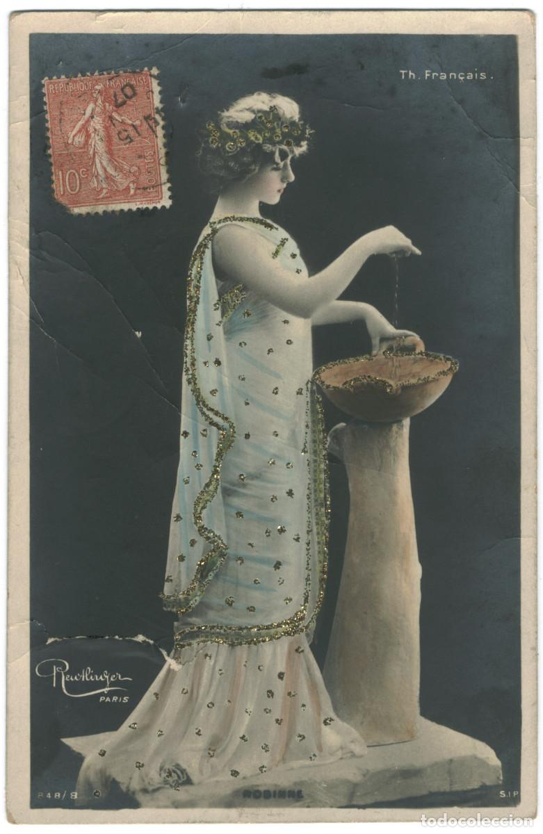 Postales: Serie 2 Postales Actriz Belle &Eacute;poque ROBINNE, Gabrielle_SIP. 848-6, 8. Photo Reutlinger