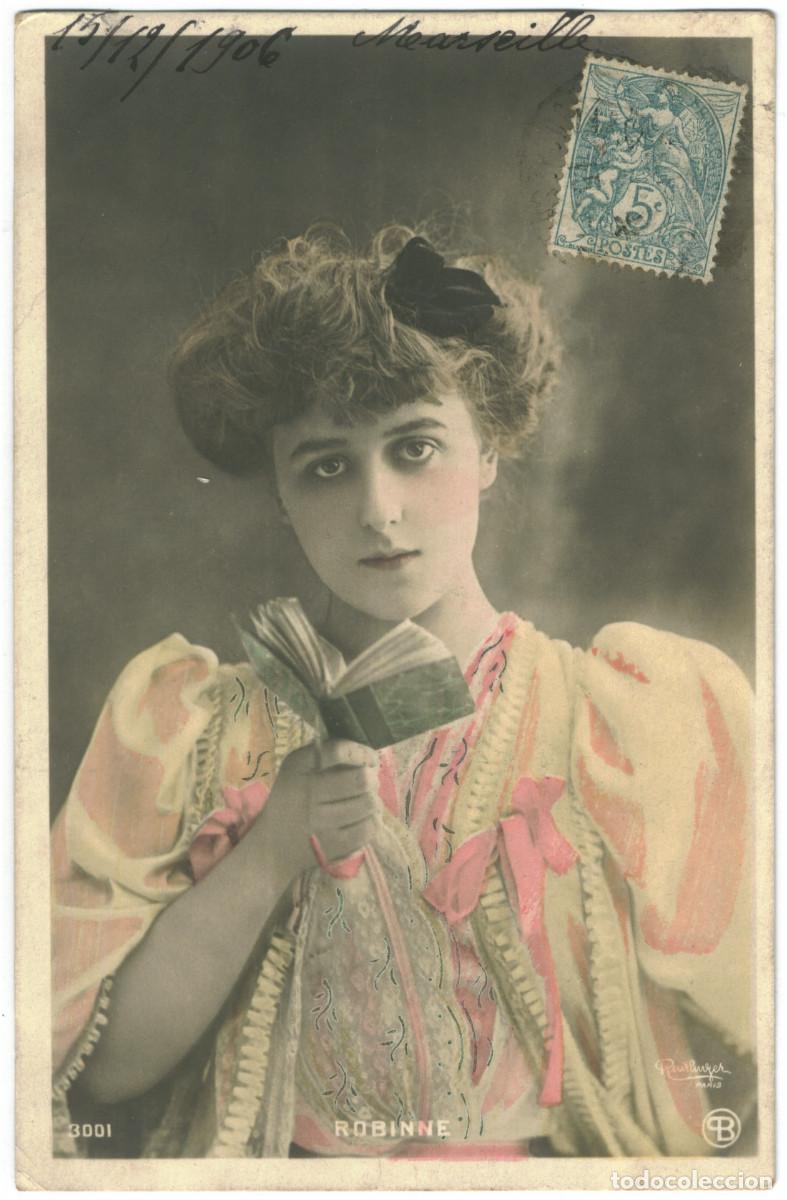 Postales: Actriz Belle &Eacute;poque ROBINNE, Gabrielle_B. 3001. Photo Reutlinger