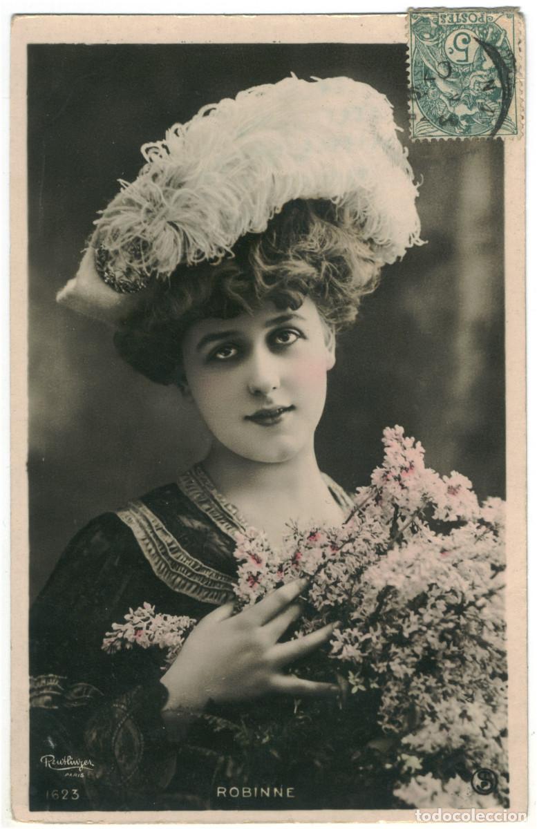 Postales: Actriz Belle &Eacute;poque ROBINNE, Gabrielle_SIP. 1623. Photo Reutlinger
