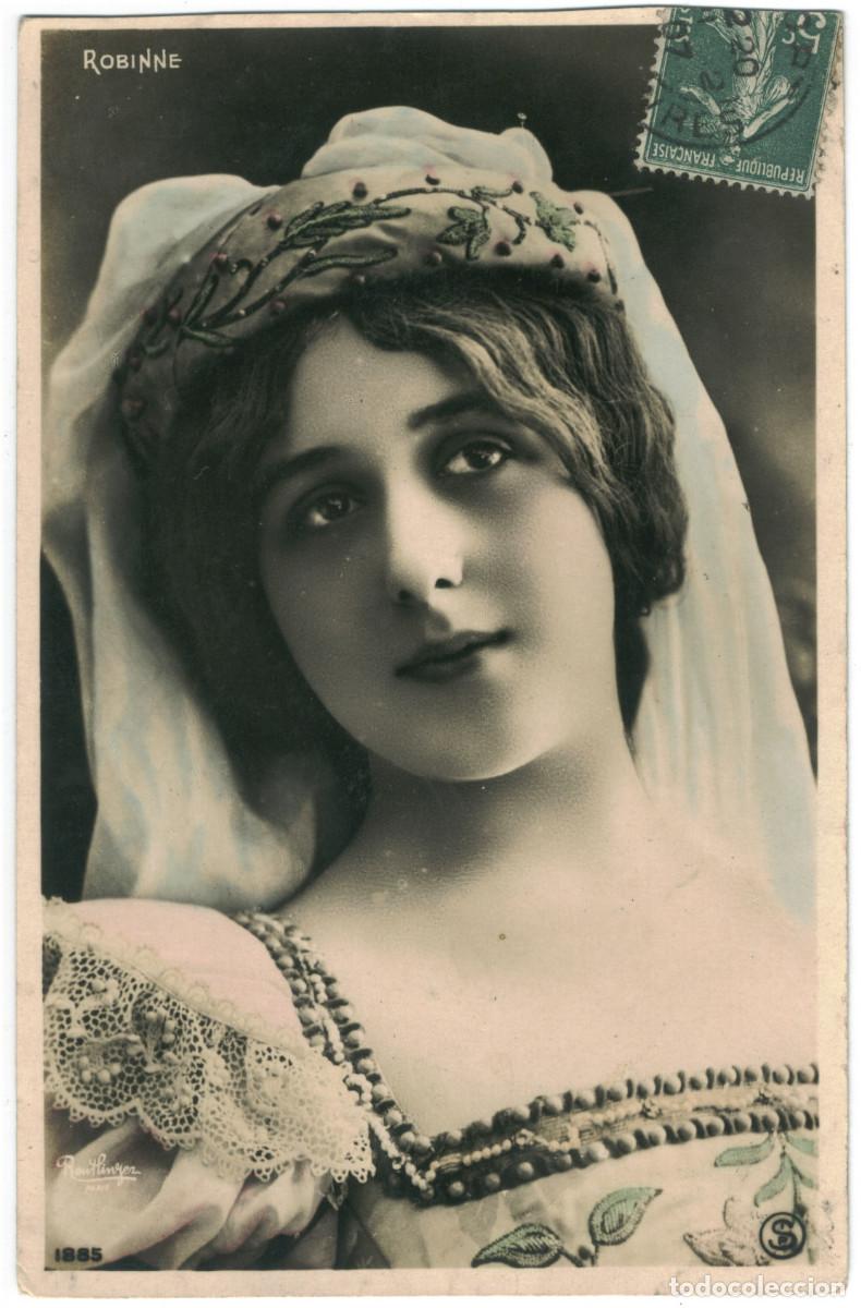 Postales: Actriz Belle &Eacute;poque ROBINNE, Gabrielle_SIP. 1885. Photo Reutlinger