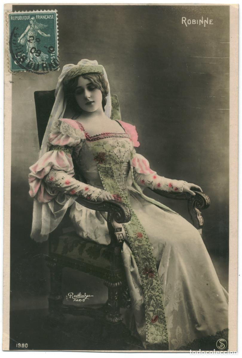 Postales: Actriz Belle &Eacute;poque ROBINNE, Gabrielle_SIP. 1990. Photo Reutlinger