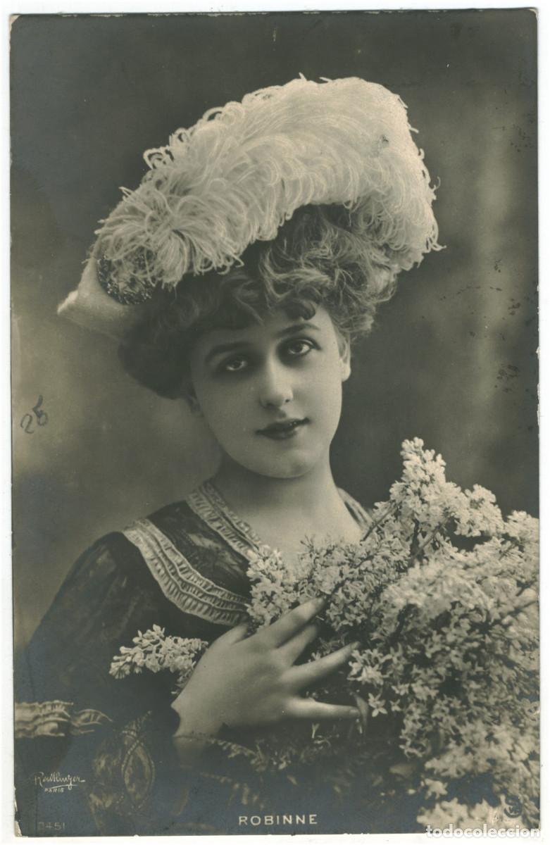 Postales: Actriz Belle &Eacute;poque ROBINNE, Gabrielle_SW. 451. Photo Reutlinger