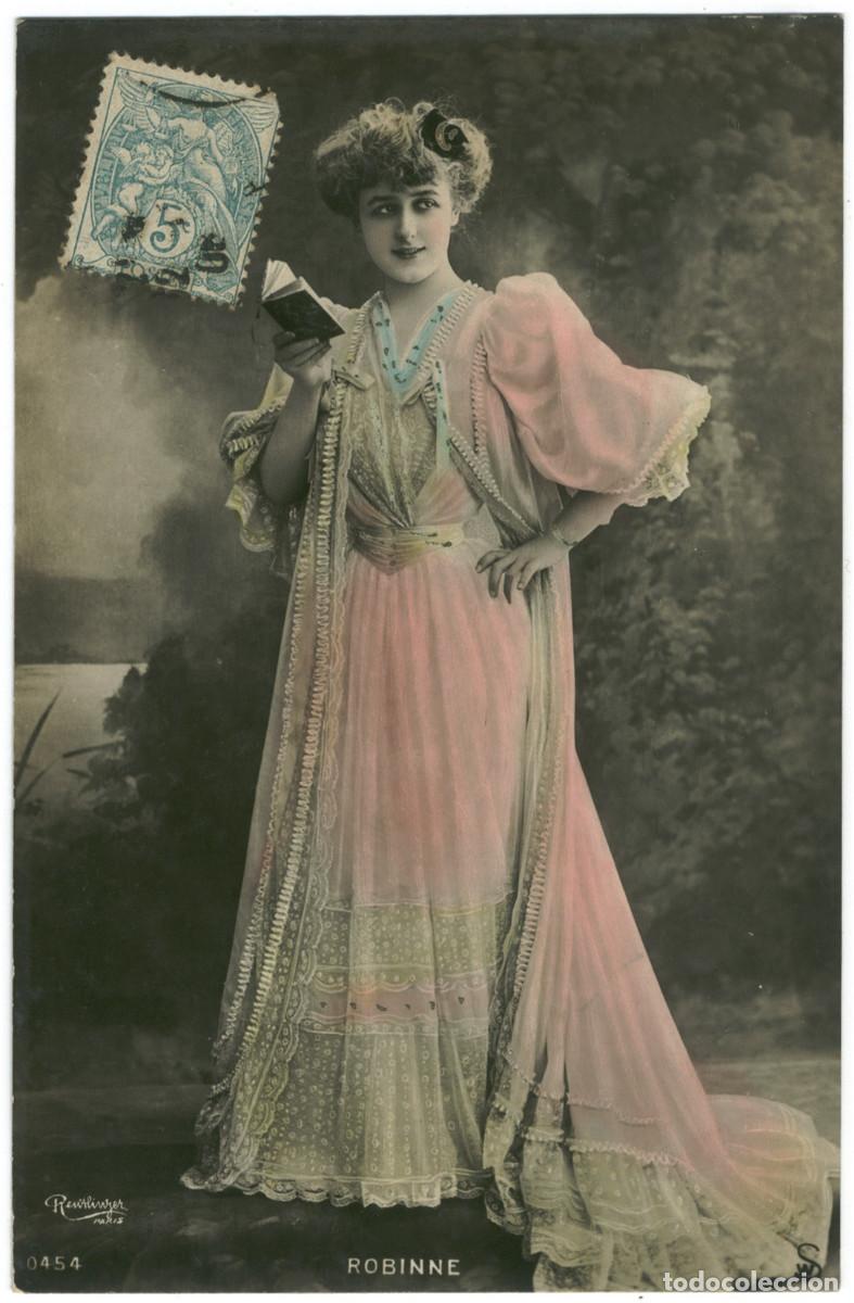 Postales: Actriz Belle &Eacute;poque ROBINNE, Gabrielle_SW. 454. Photo Reutlinger
