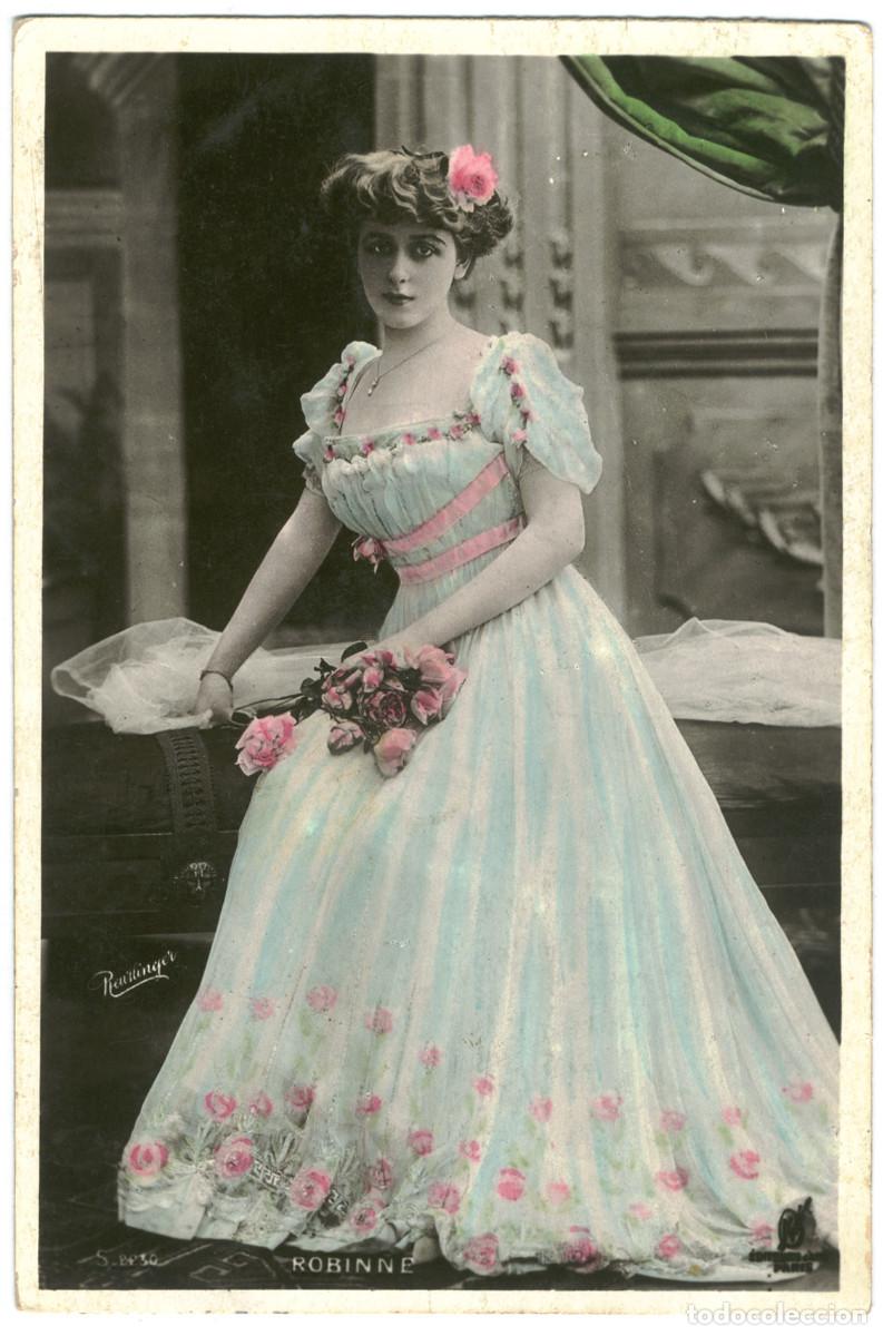 Postales: Serie 2 Postales Actriz Belle &Eacute;poque ROBINNE, Gabrielle_KF. 2230. Photo Reutlinger