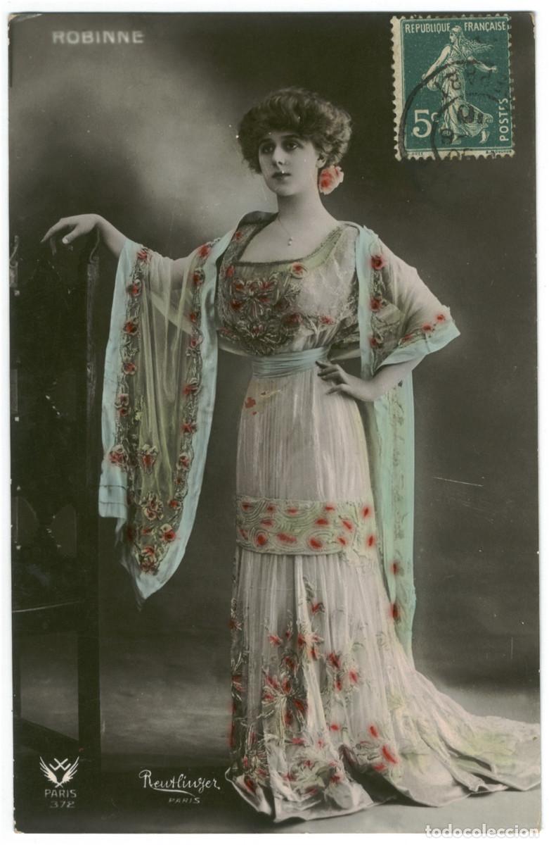Postales: Actriz Belle &Eacute;poque ROBINNE, Gabrielle_W. 372. Photo Reutlinger