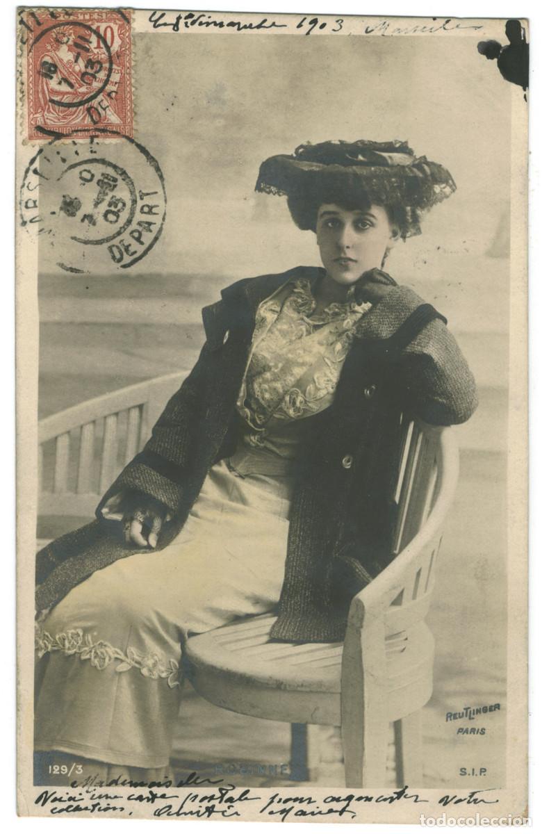 Postales: Actriz Belle &Eacute;poque ROBINNE, Gabrielle_SIP. 129-3. Photo Reutlinger