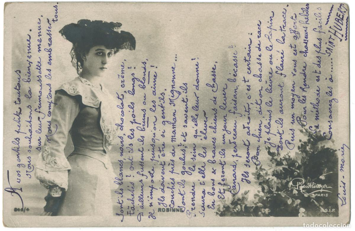Postales: Actriz Belle &Eacute;poque ROBINNE, Gabrielle_SIP. 848-4. Photo Reutlinger