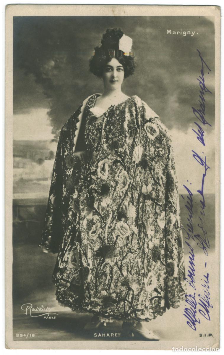 Postales: Actriz Belle &Eacute;poque SAHARET_SIP. 894-16. Marigny. Photo Reutlinger