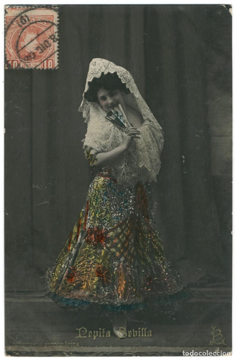 Postales: Actriz Belle &Eacute;poque SEVILA, Pepita_LB (Nuestras actrices; 129)