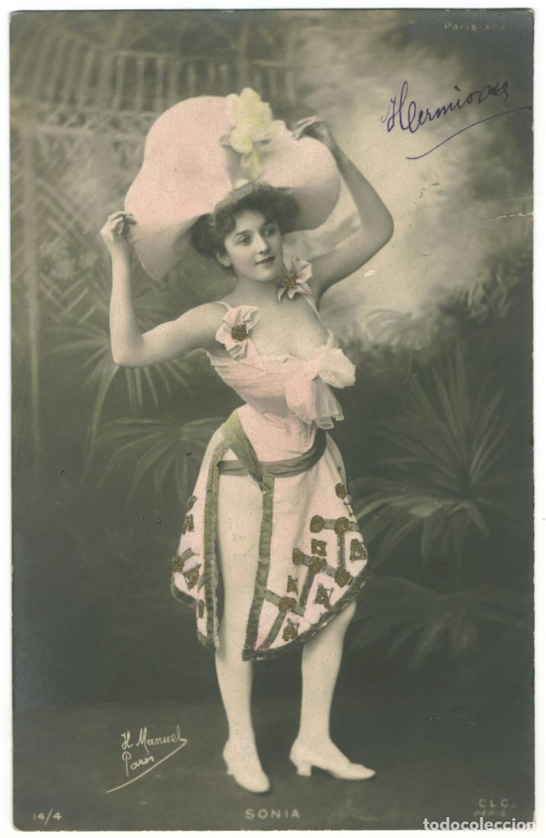 Postales: Actriz Belle &Eacute;poque SONIA_CLC. 14-4. Parisiana. Photo H. Manuel