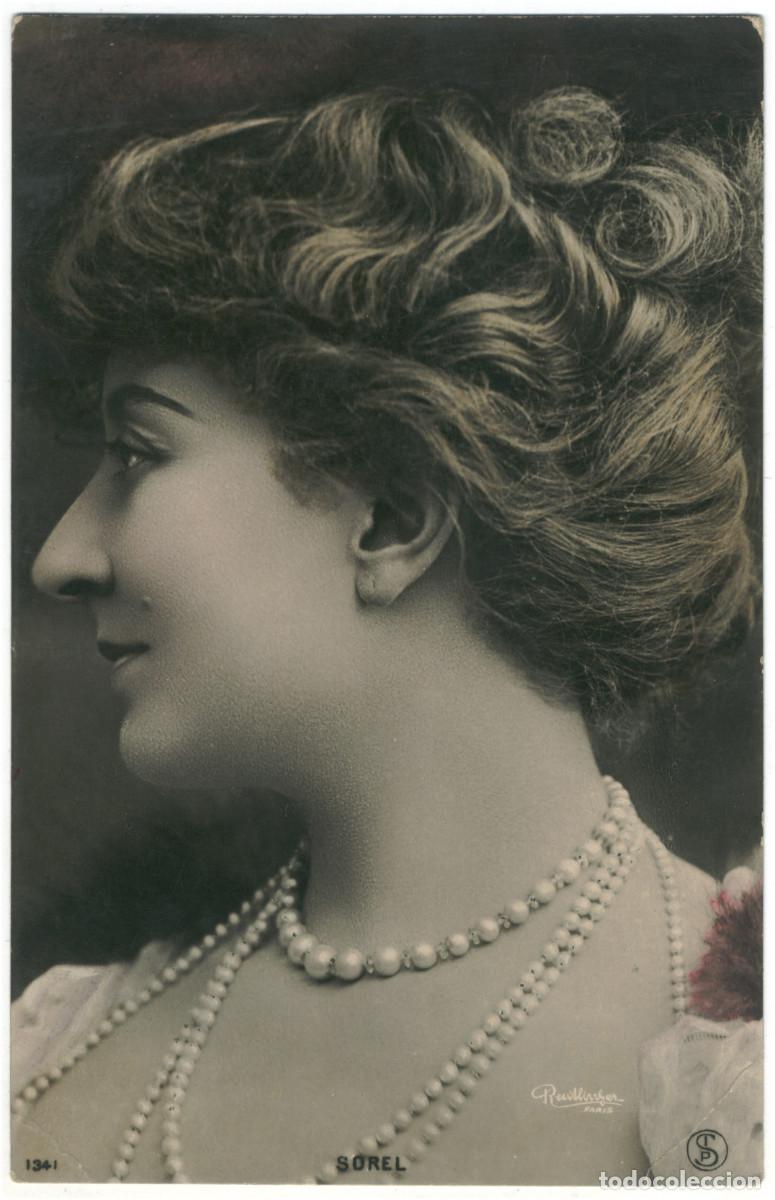 Postales: Actriz Belle &Eacute;poque SOREL, &Ccedil;&eacute;cile_SIP. 1341. Photo Reutlinger