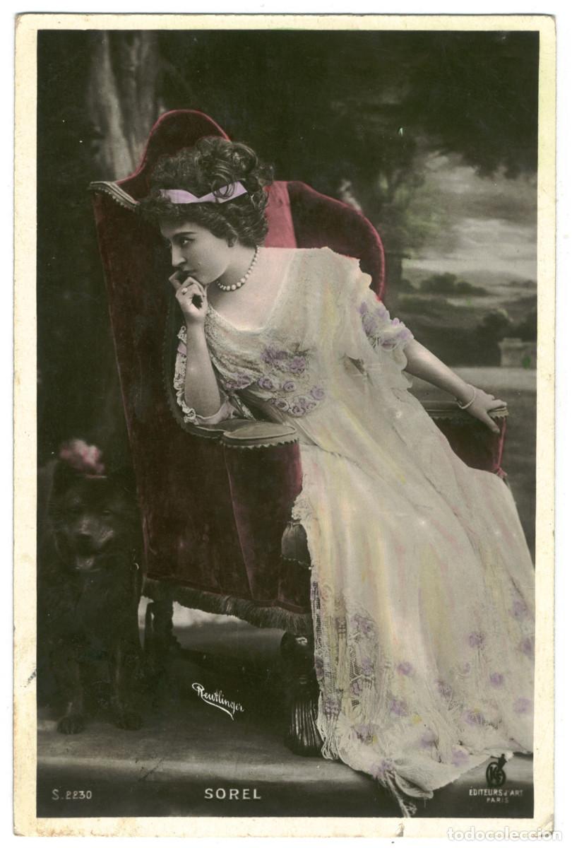 Postales: Actriz Belle &Eacute;poque SOREL, &Ccedil;&eacute;cile_KF. 2230. Photo Reutlinger