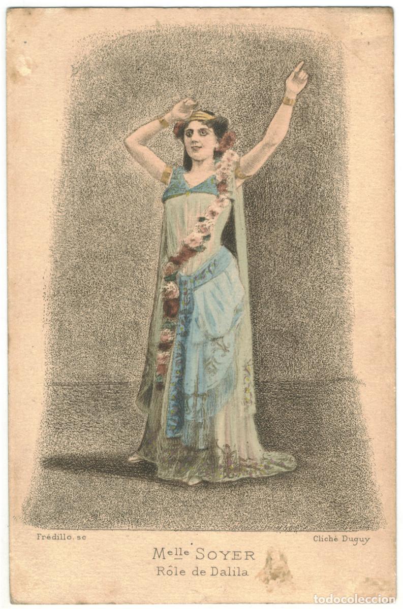 Postales: Actriz Belle &Eacute;poque SOYER, Mlle._Fr&eacute;dillo. Photo Duguy