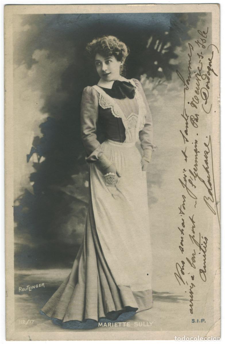 Postales: Actriz Belle &Eacute;poque SULLY, Mariette_SIP. 112-17. Trianon. Photo Reutlinger