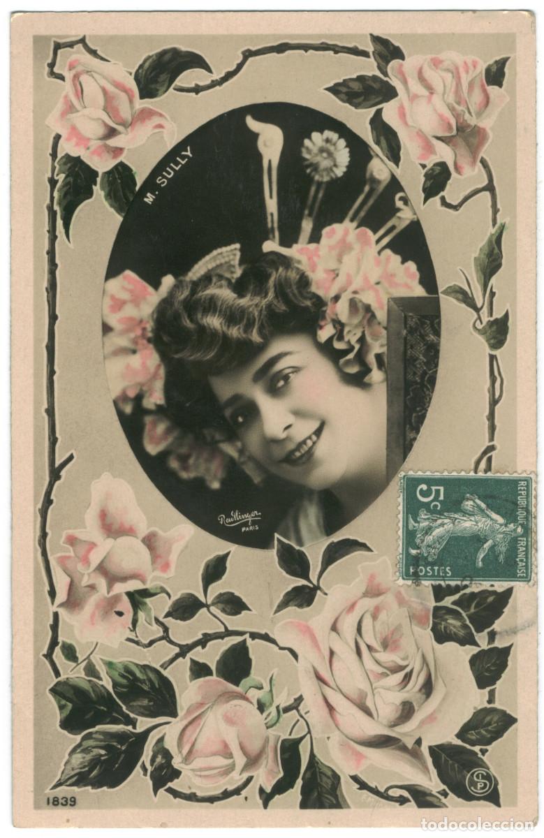 Postales: Actriz Belle &Eacute;poque SULLY, Mariette_SIP. 1839. Photo Reutlinger