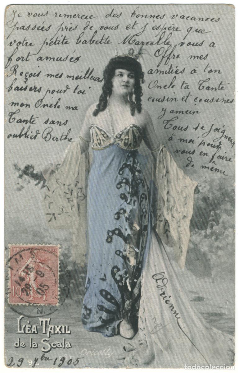 Postales: Actriz Belle &Eacute;poque TAXIL, L&eacute;a_RSC. 92. Scala. Photo Oricelly