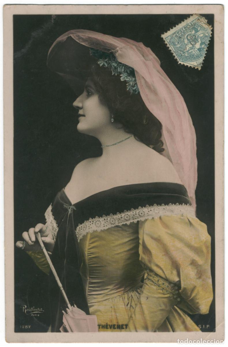 Postales: Actriz Belle &Eacute;poque TH&Eacute;VENET_SIP. 1282. Photo Reutlinger