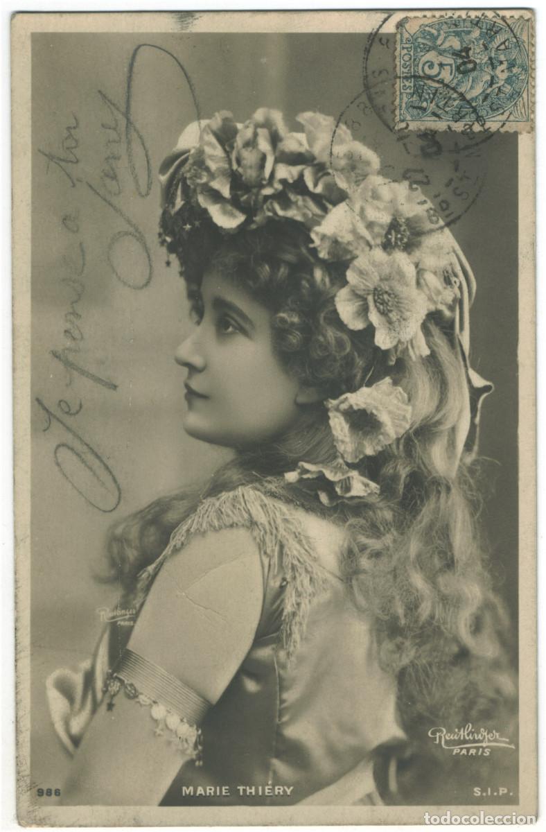 Postales: Actriz Belle &Eacute;poque THI&Eacute;RY, Marie_SIP. 986. Photo Reutlinger
