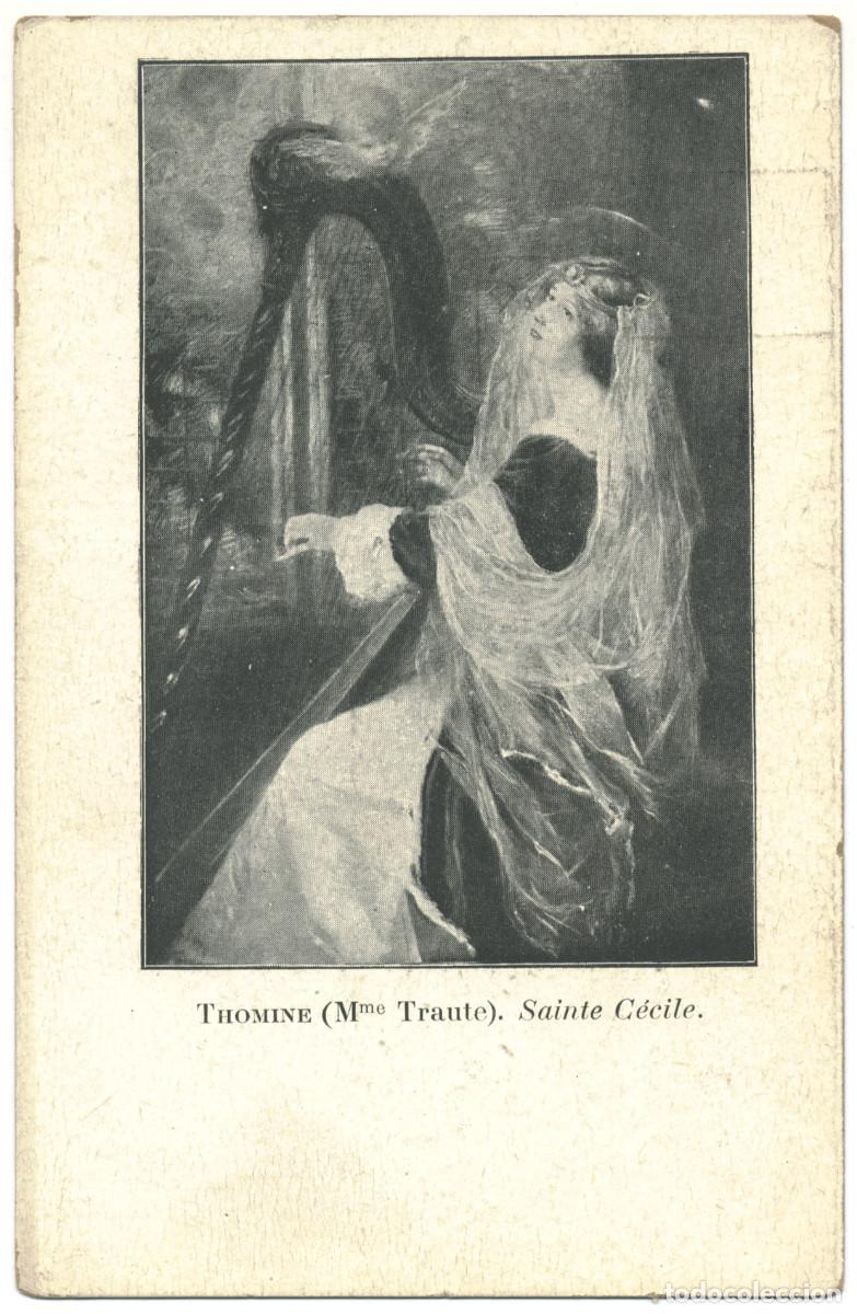 Postales: Actriz Belle &Eacute;poque THOMINE (Mme. TRAUTE)_Sin datos. Sainte C&eacute;cile