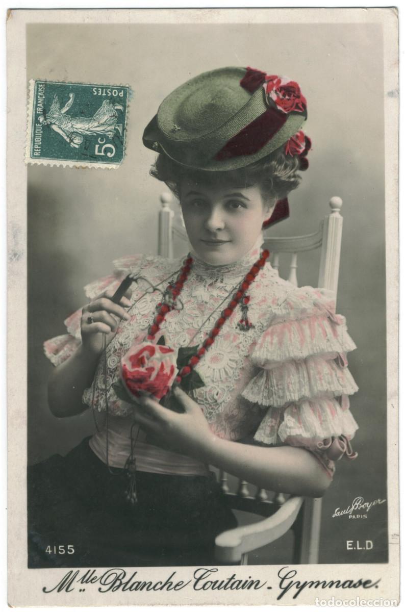 Postales: Actriz Belle &Eacute;poque TOUTAIN, Blanche_ELD. 4155. Photo Paul Boyer