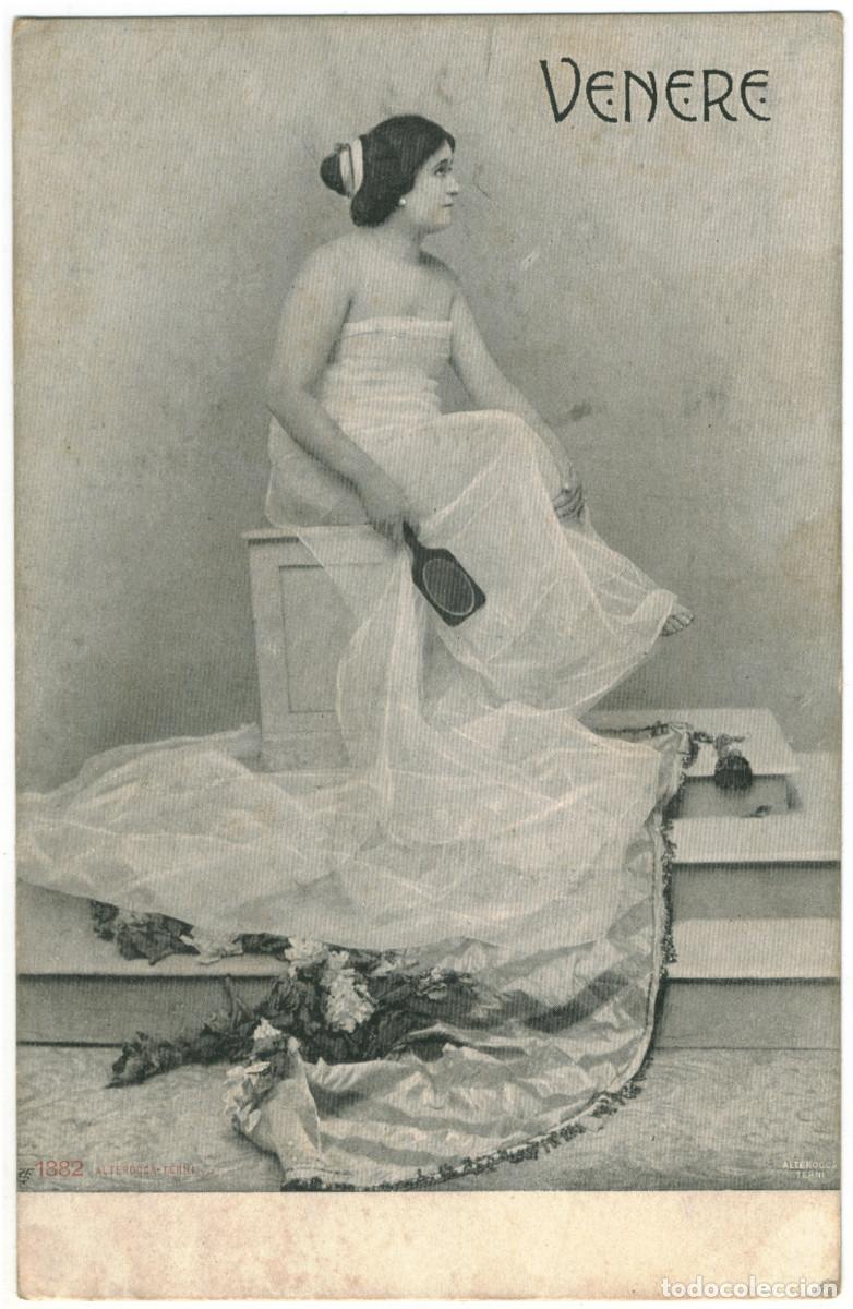 Postales: Actriz Belle &Eacute;poque VENERE_Alterocca Terni. 1882