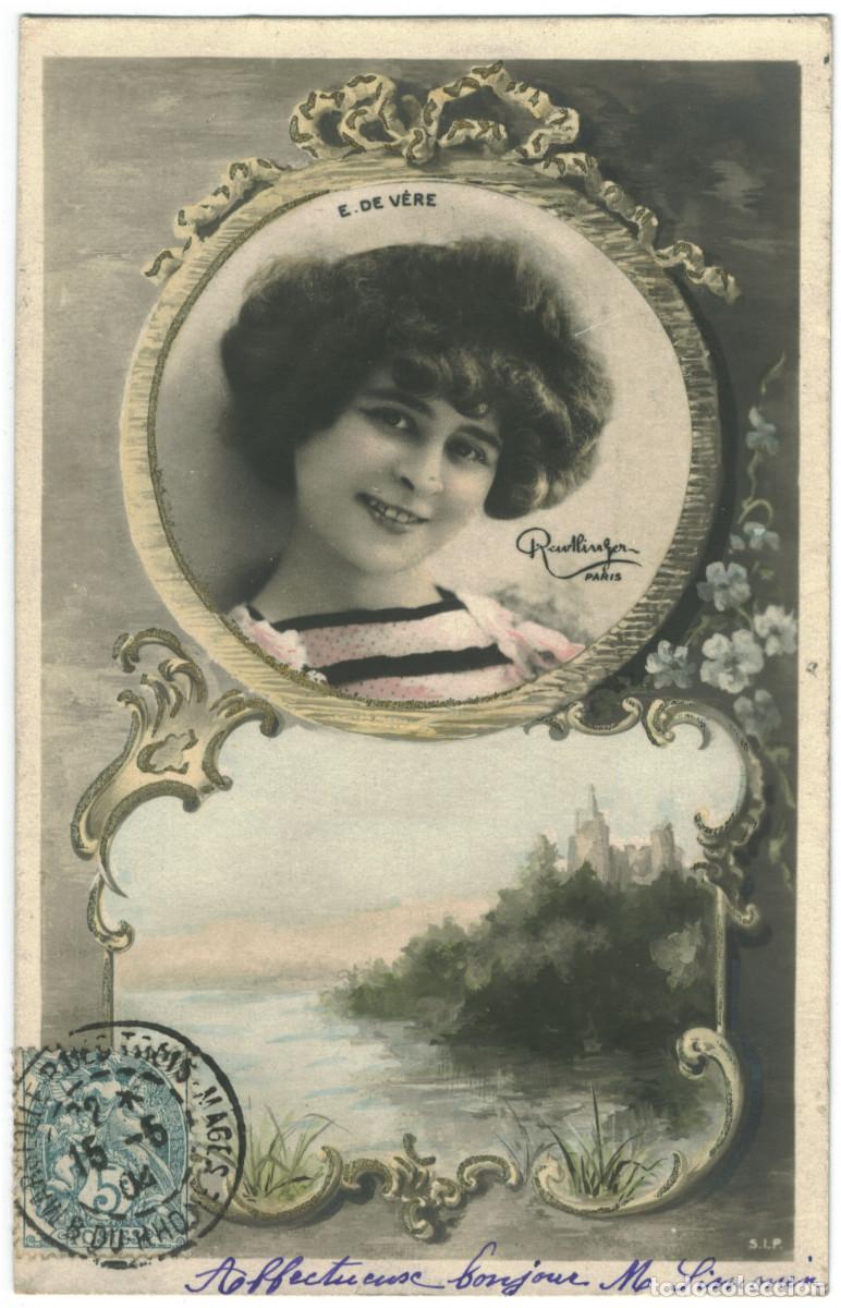 Postales: Actriz Belle &Eacute;poque V&Egrave;RE, Elise de_SIP. 918-9. Photo Reutlinger