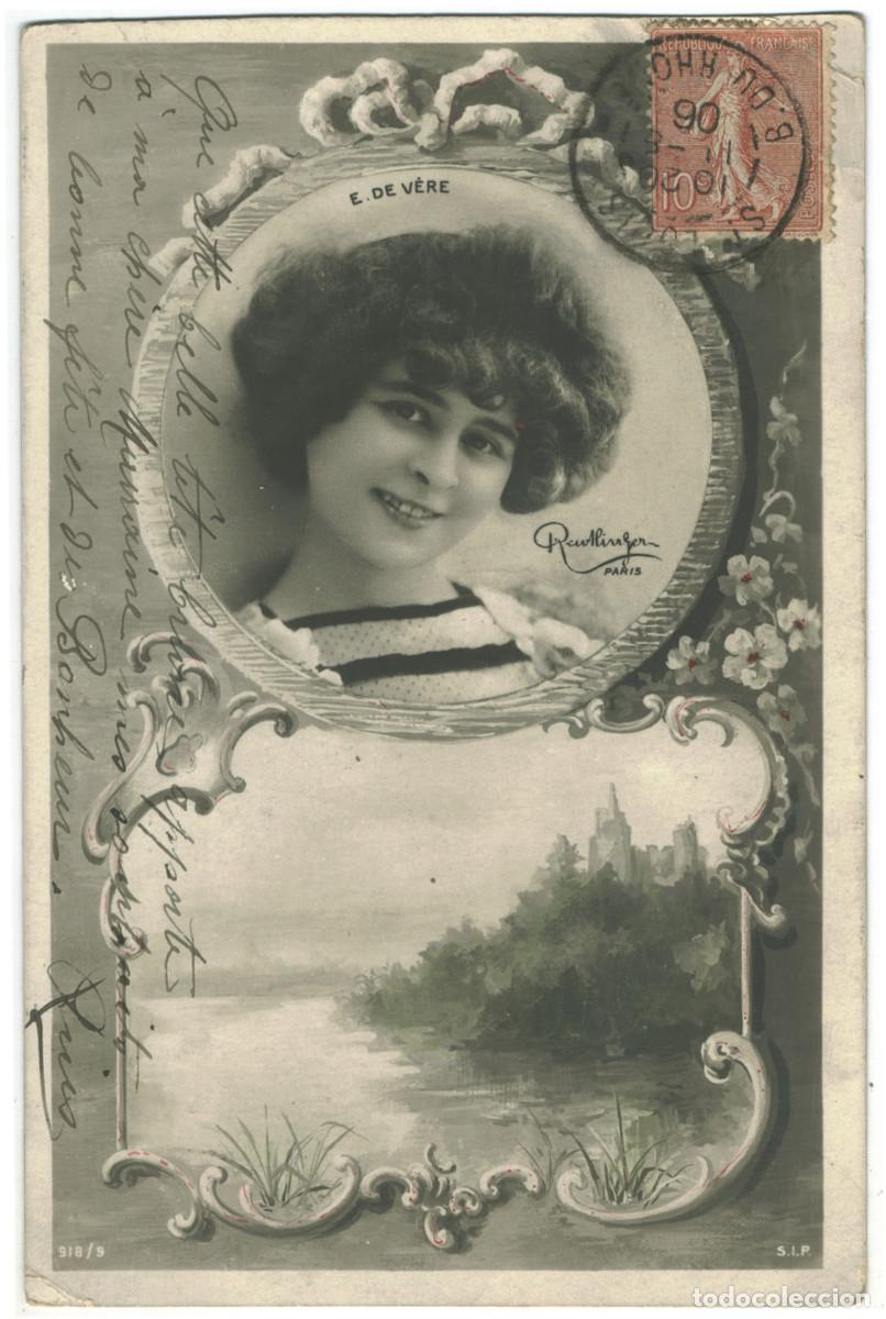 Postales: Actriz Belle &Eacute;poque V&Egrave;RE, Elise de_SIP. 918-9. Photo Reutlinger