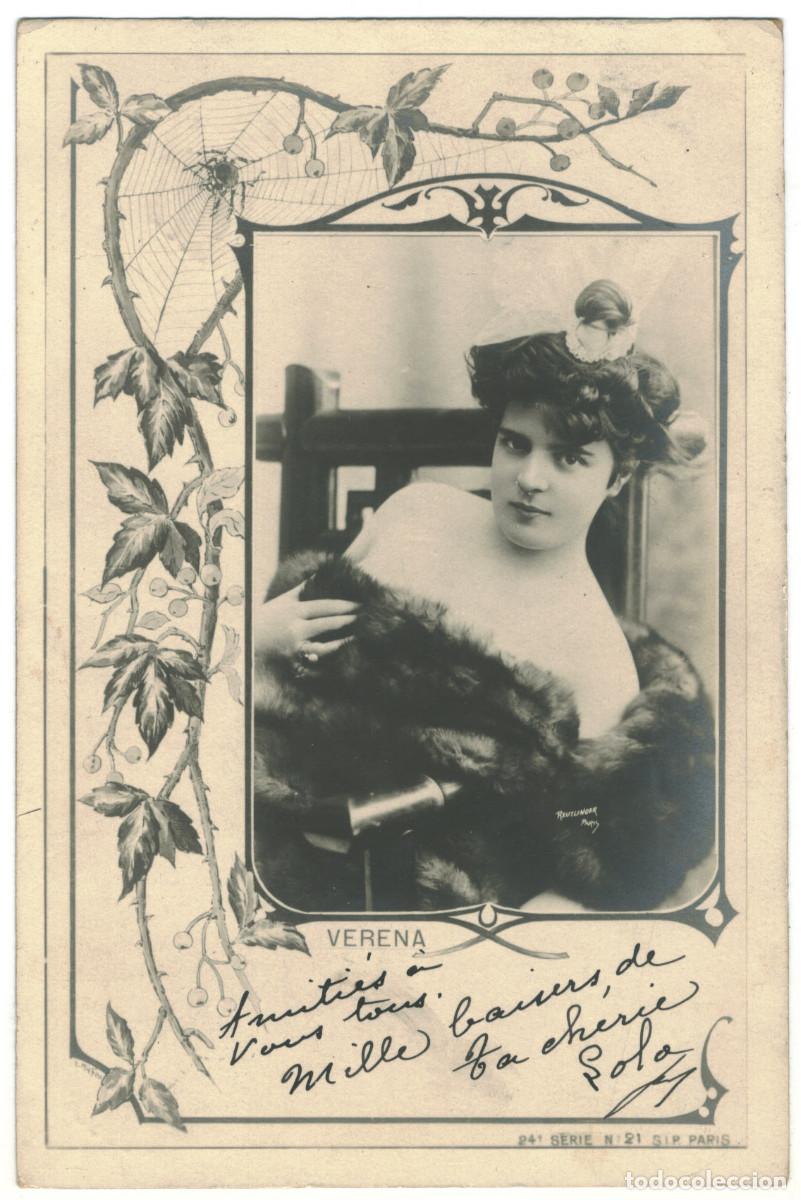 Postales: Actriz Belle &Eacute;poque V&Eacute;R&Eacute;NA_SIP. 24-21. Photo Reutlinger