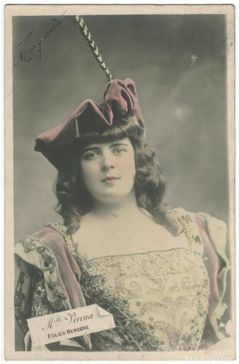 Postales: Actriz Belle &Eacute;poque V&Eacute;R&Eacute;NA_AN. 247-5. Folies Berg&egrave;re