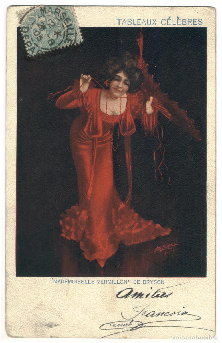 Postales: Actriz Belle &Eacute;poque VERMILLON, Mlle._Sin datos. Tableaux C&eacute;l&egrave;bres. Photo Bryson