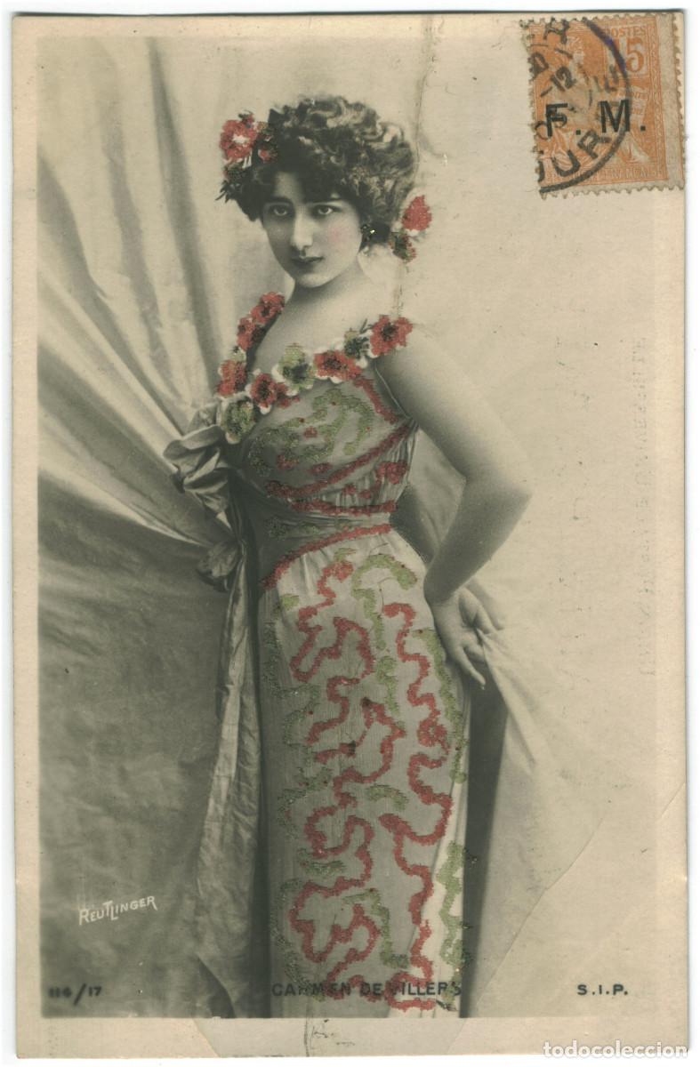 Postales: Actriz Belle &Eacute;poque VILLERS, Carmen de_SIP. 114-17. Photo Reutlinger