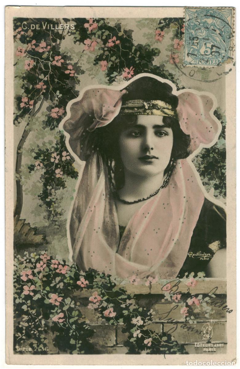 Postales: Actriz Belle &Eacute;poque VILLERS, Carmen de_KF. 2136. Photo Reutlinger