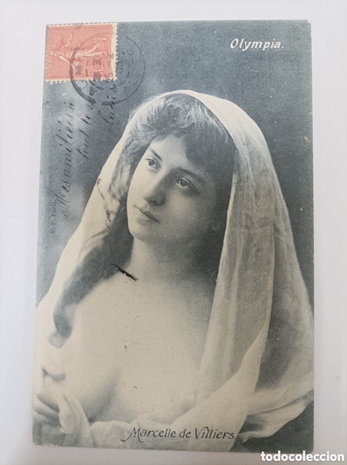 Postales: Actriz Belle &Eacute;poque VILLERS, Marcelle de_Sin datos. Olympia. Photo H. Manuel